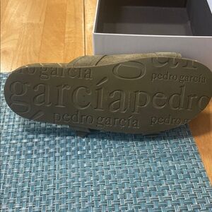 Pedro Garcia Olive Double-Strap Sandals